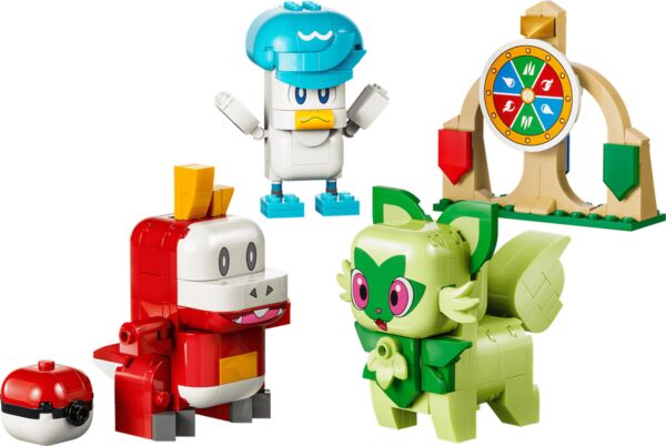 寶可夢 - 呆火鱷 - 新葉喵 - 潤水鴨 - 積木 - Lego - Lego Pokémon (72158) - Lego Smart Play - 新葉喵、呆火鱷與潤水鴨對戰 (The Lego Group)