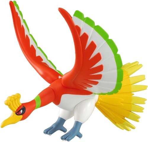 Pocket Monsters Diamond & Pearl - Houou - Pokémon Sofubi Figure (Takara Tomy)
