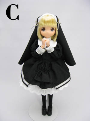 Moko-chan - C - 1/6 - Mission Lolita uniform ver., Black (Mama Chapp Toy, Obitsu Plastic Manufacturing)