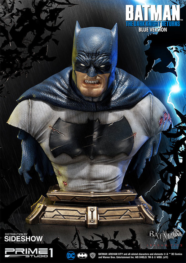 Batman: Arkham City - Batman: The Dark Knight Returns - Batman - Bust - Premium Bust (PBDC-02) - Blue Version (Prime 1 Studio, Sideshow Collectibles)