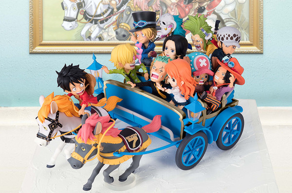 One Piece - Bartolomeo - Boa Hancock - Monkey D. Luffy - Nami - Portgas D. Ace - Roronoa Zoro - Sabo - Salome - Sanji - Tony Tony Chopper - Trafalgar Law - Ichiban Kuji - Ichiban Kuji Online One Piece 20th Anniversary - World Collectable Figure - World Collectable Figure Party - Special Blue (Banpresto)