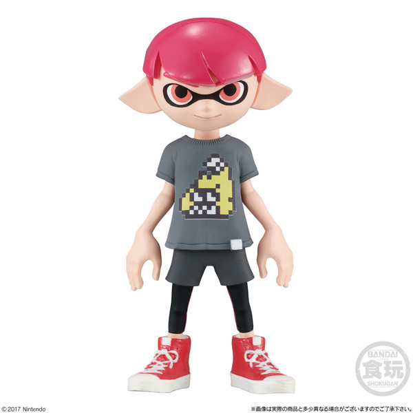 Splatoon 2 - Inkling - Bandai Shokugan - Candy Toy - Kisekae Gear Collection 3 - Boy, Neon Pink (Bandai)