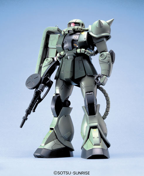 機動戰士鋼彈 - MS-06F Zaku II - MS-06J Zaku II Ground Type - MG - 1/100 (Bandai)