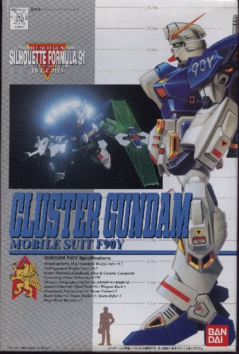 Kidou Senshi Gundam Silhouette Formula 91 in UC 0123 - F90III-Y Cluster Gundam - 1/100 (Bandai)