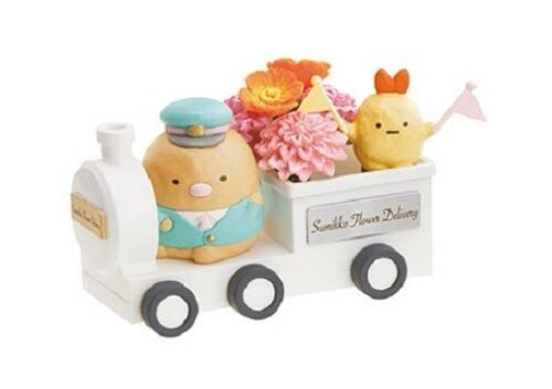 Sumikko Gurashi - Ebifurai No Shippo - Tonkatsu - Sumikko Gurashi Flower Haitatsu - 3 - Tonkatsu & Ebifurainoshippo (Re-Ment)