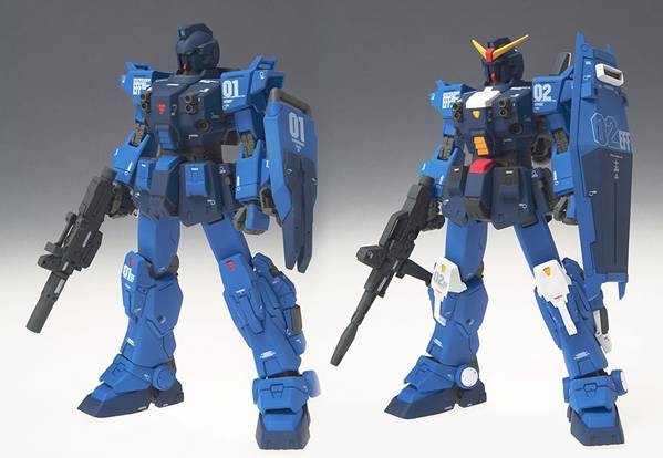 Kidou Senshi Gundam Gaiden: The Blue Destiny - RX-79BD-1 Blue Destiny Unit 1 - RX-79BD-2 Blue Destiny Unit 2 - Gundam FIX Figuration (#0027) - 1/144 (Bandai)
