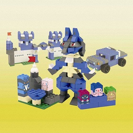 Gekijouban Pocket Monsters Advanced Generation Mew to Hadou no Yuusha Lucario - Lucario - Block - Chara Blok Pokémon Basic Set Lucario - Chara Blok Pokémon Series - Mega Bloks (Bandai, Mega Bloks Inc.)