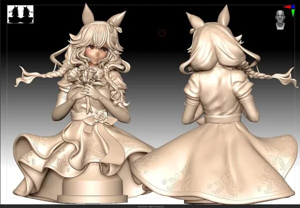 情報】ウマ娘プリティーダービー- カレンブーケドール- 胸像(Natsu no